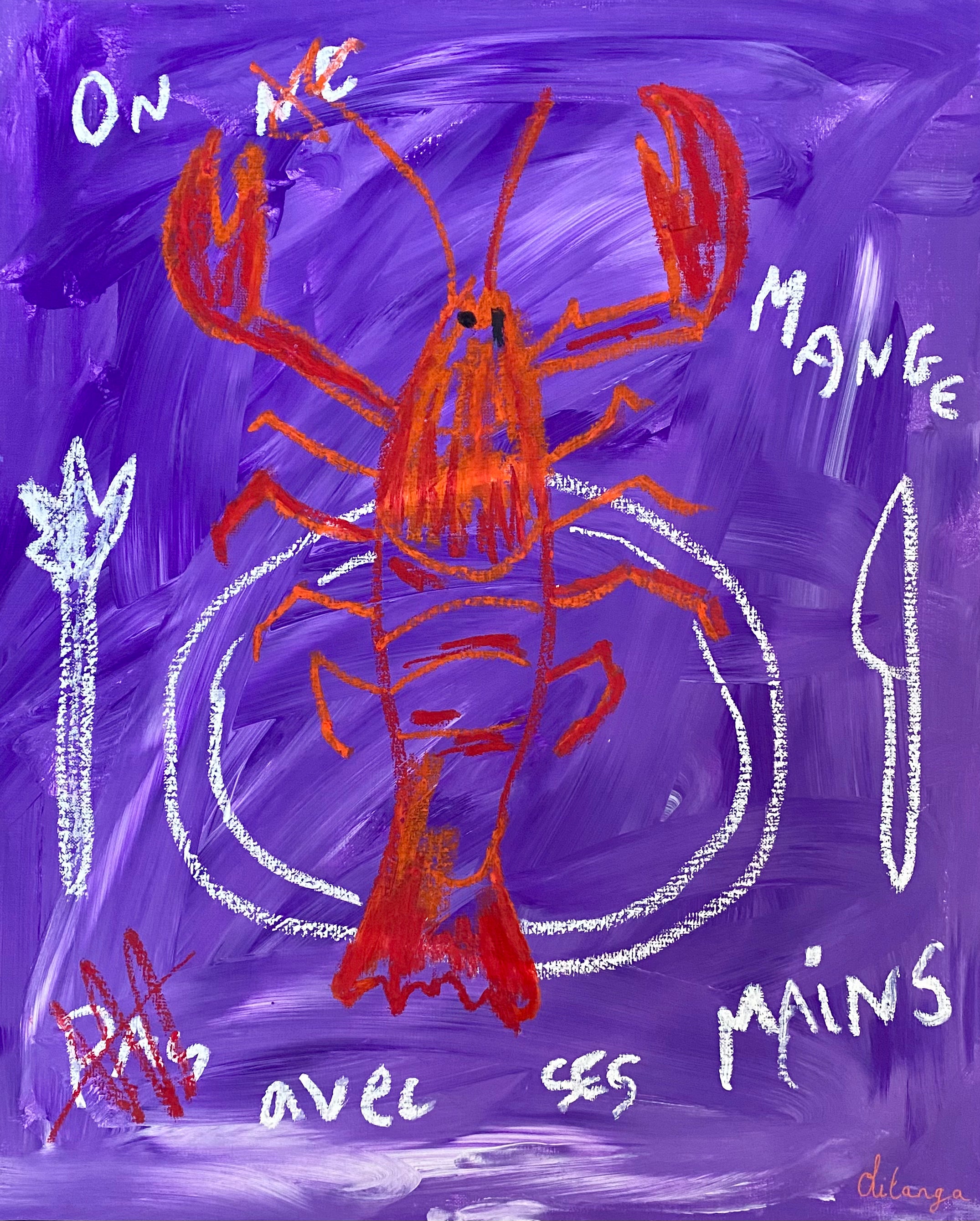 On mange avec ses mains violet